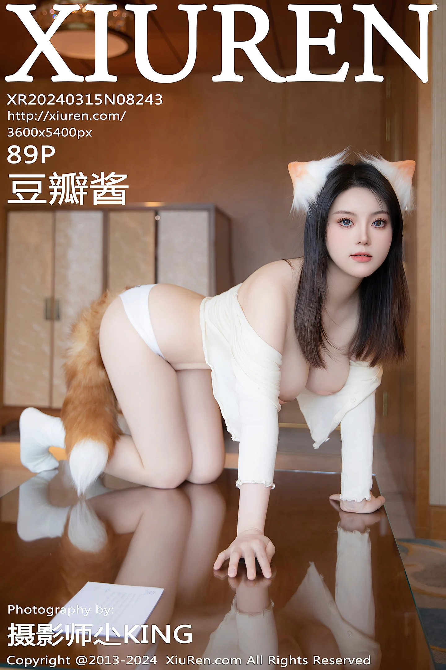 [XiuRen秀人网]No.8243_模特豆瓣酱澳门旅拍性感狐狸装扮淡黄色服饰秀惹火身材诱惑写真88P-秀人网 - XiuRen.Space